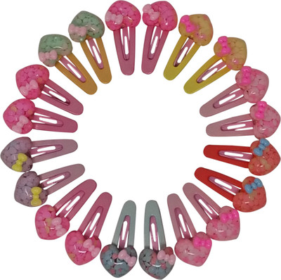 

Evolution Cute & Funky Transperent Cool Effect Heart Multicolored Kids Snap Hair Clips, SmallFor Kids / Girls Tic Tac Clip(Multicolor)