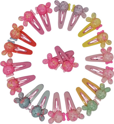 

Evolution Cute & Funky Transperent Cool Effect Bunny Multicolored Kids Snap Hair Clips, SmallFor Kids / Girls Tic Tac Clip(Multicolor)