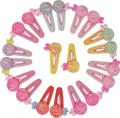 

Evolution Cute & Funky Transperent Cool Effect Lollipop Multicolored Kids Snap Hair Clips, Small, For Kids / Girls Tic Tac Clip(Multicolor)