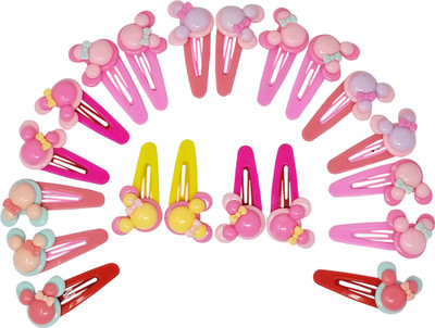 

Evolution Cute & Funky Jumbo Grip MickeyMouse for Toddlers Multicolored Kids Snap Hair Clips, Large, For Kids / Girls Tic Tac Clip(Multicolor)