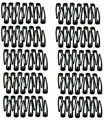 

shiviksha Tic tac hair clip pack of 120 Tic Tac Clip(Black)
