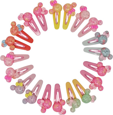 

Evolution Cute & Funky Transperent Cool Effect Mickey Mouse Multicolored Kids Snap Hair Clips, Small, For Kids / Girls Tic Tac Clip(Multicolor)