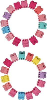 

Evolution Cute Tiny Hearts Claws, Child Cute Hair Styles Fashion Accessories Multicolored Kids Hair Claw Clips, Small, For Kids / Girls Hair Claw(Multicolor)
