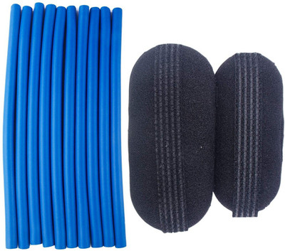 

INAAYA Combo Of Hair Accessories Soft Stick Hair Rollers And Clip Hair Base For Women And Girls Hair Accessory Set(Blue, Black)