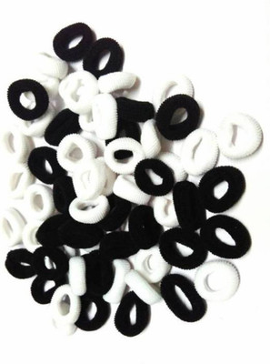 

DELTOYHUT Pack of 100 Medium Size Soft rubber band Rubber Band (Black, White) Rubber Band(Multicolor)