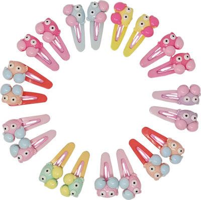 

Evolution Cute & Funky Crab faces Multicolored Kids Snap Hair Clips, SmallFor Kids / Girls Tic Tac Clip(Multicolor)