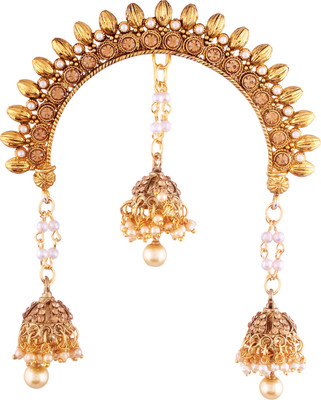 

Etnico Gold Plated Ethnic Jhumki Hair Pin Hair Pin(Gold)