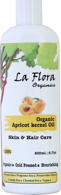 

La Flora Organics Apricot Kernel Oil-Cold pressed & Organic Hair Oil(200 ml)