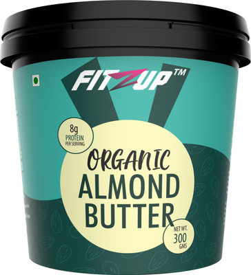 

FitZup Organic Almond Butter, Organic Roasted Almonds 300 g