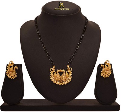 JFL Jewellery for Less Copper Gold-plated Gold, Black Jewellery Set(Pack of 1)