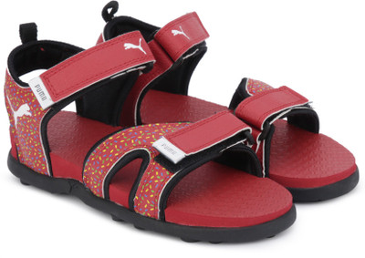 

Puma Boys & Girls Velcro Sports Sandals(Red, Flame scarlet-puma black