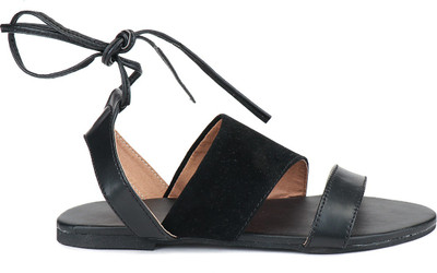 

SHOPPER SHINE Girls Sling Back Flats(Black