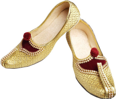 

Harshvardhanmart Boys & Girls Velcro Jutis(Gold, Golden