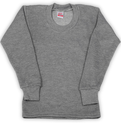 Rupa Thermocot Top For Boys  (Grey, Pack of 1)