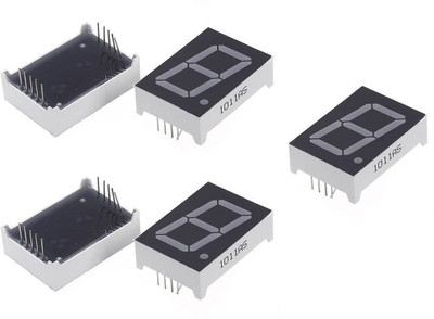 

SunRobotics 7 SEGMENT LED COMMON CATHODE DISPLAY (PACK OF 5 PCS)(Black)