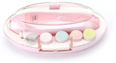 

GOCART Baby Nail File Electric,Baby Nail Trimmer with 6 Grinding Heads Safe for Newborn Baby In Pink Color