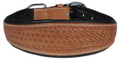 Skora Plain Dog Collar Charm(Brown, Round)