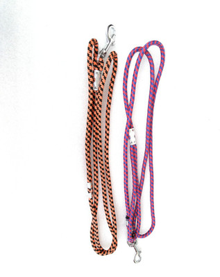 

LE COSE 2-Medium size dog rope/leash 152 cm Dog Cord Leash(Orange, Pink)