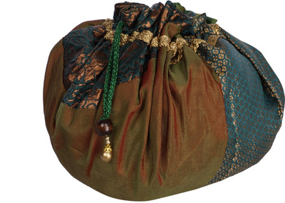 

Empower Trust Fabric Round Potli Pouch(Multicolor)