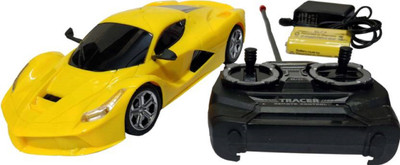 

nvcollections Chargeable Modern Sports Ferrari Car with Remote Controlled & Full Function(Yellow)