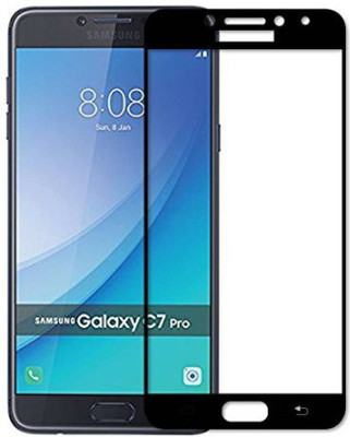 S-Gripline Edge To Edge Tempered Glass for Samsung Galaxy C7 Pro (Premium 5D 9H Full Glue)(Pack of 1)