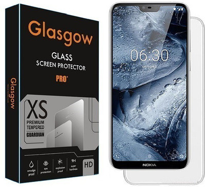 Glasgow Tempered Glass Guard for Nokia 6.1 Plus(Pack of 1)