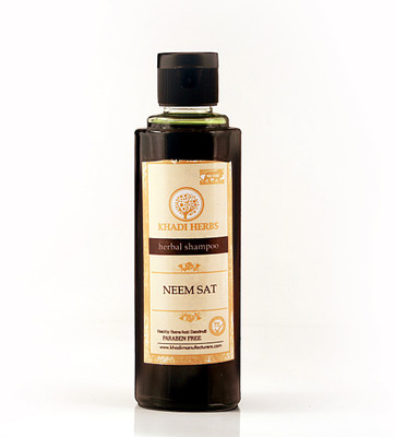 

KHADI HERBS Neem Sat Shampoo, 210ml, Paraben Free(210 ml)