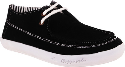 

Shoegaro Shoegaro Men's Black Seude Leather Casual Shoes Casuals For Men(Black