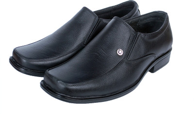 

RED CAN Men New Leather Casual Slip On For Men(Black