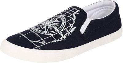 

Tempo Slip On Sneakers For Men(Black, White