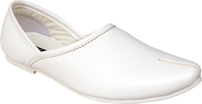 

Seamax Sea Max Men White Jutis [Mojaris] Jutis For Men(White