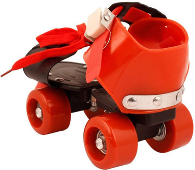

nvcollections Super Quad Roller Skates - Size 5 - 7 UK(Red)