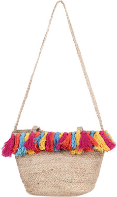 

Diwaah Women Casual Beige Cotton Sling Bag