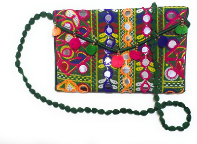 

Unique Fashion Women Evening/Party, Casual, Formal Multicolor Cotton Sling Bag