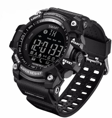 

KUKSHYA EX16 Pro Waterproof Smart Watch Bluetooth 4.0 & IP67 Waterproof 02 Smartwatch(Black Strap Free Size)