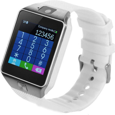 

Padraig Dz09 Touch Screen Bluetooth Smart Watch with Camera White Smartwatch(White Strap Free Size)