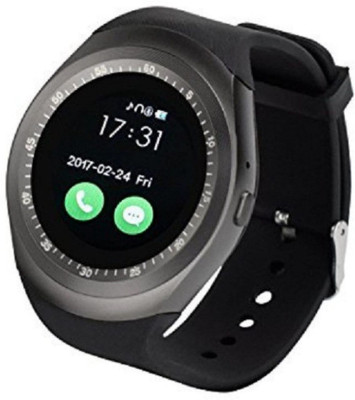 

Comp Gravit Buy Y1 Andriod Bluetooth With Nano SIM Card & Memory Card Smartwatch (Black Strap Free Size) Black Smartwatch(Black Strap Free Size)