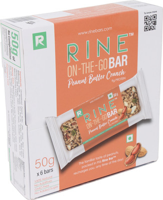 

Rine Bars Peanut Butter Crunch Granola Bar (Pack Of 6)(300 g, Pack of 6)