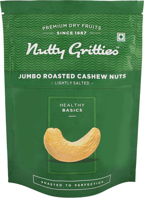 

Nutty Gritties Jumbo Roasted Cashewnuts, Lightly Salted Cashews(194 g, Pouch)