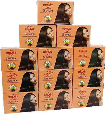 

Delmy Shikakai Soap (Pack of 12 - 65g each)(1200 g, Pack of 12)