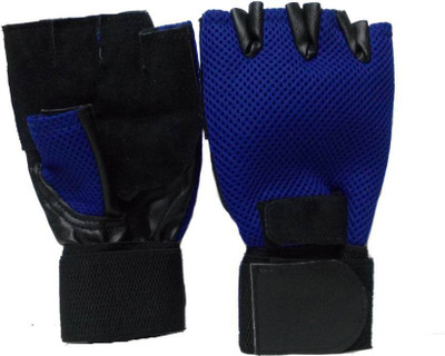 

HEALTH FIT INDIA Pair of Blue Color Gym & Fitness Gloves (, Blue