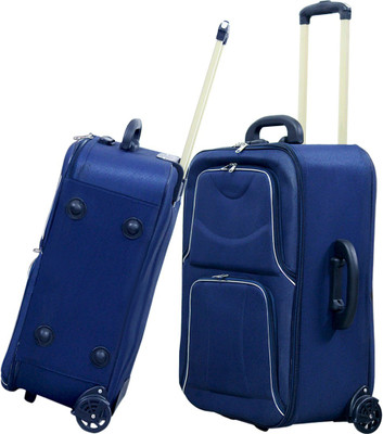 

MOFKOF PREMIUM IMPORTED BLUE TURBO-WHEEL Expandable Check-in Luggage -  inch(Blue