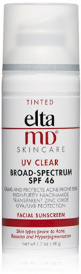 

EltaMD UV Clear Tinted Facial Sunscreen Broad-Spectrum SPF 46, 1. 7 oz - SPF 46(48 g)