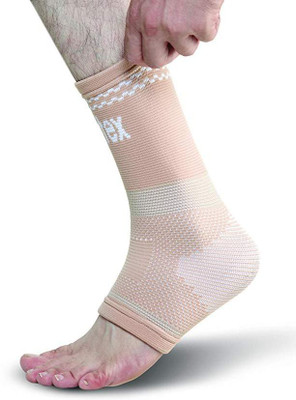 

Omtex Superior Elastic Ankle Support (Medium) Ankle Support (M, Skin), Beige