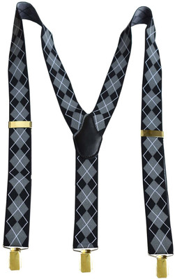 Navaksha Y- Back Suspenders for Men(Black)