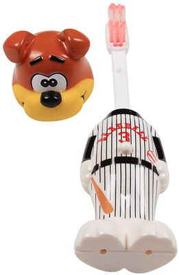 

JMO27Deals Bounce Up Funny Bear Headed Baseball Player Kids Push Button Cum Toy (Age-3+ years) Soft Toothbrush