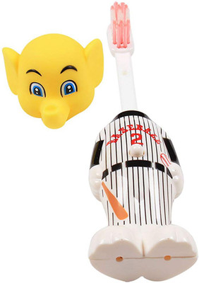 

JMO27Deals Bounce Up Funny Elephant Headed Baseball Player Kids Push Button Cum Toy (Age-3+ years) Soft Toothbrush