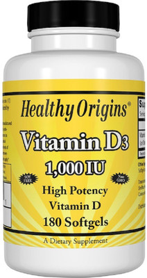 

HEALTHY ORIGINS Healthy Origins, Vitamin D3, 1,000 IU,(180 No)