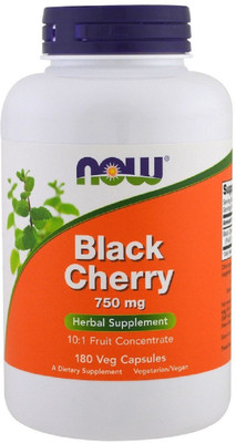 

Now Foods Now Foods, Black Cherry Fruit, 750 mg, 180 Veg Capsules(180 No)