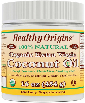 HEALTHY ORIGINS Healthy Origins, Organic Extra Virgin Coconut Oil, 16 oz (454 g)(454 g)
